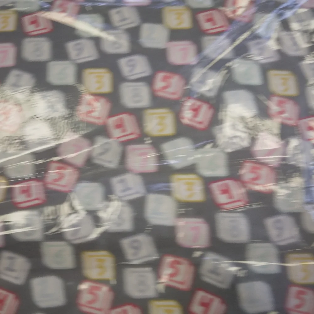 FABRIC Flannel Letters & Numbers Gray, , 100% Cotton Flannel, 8 Yard Sealed Bolt